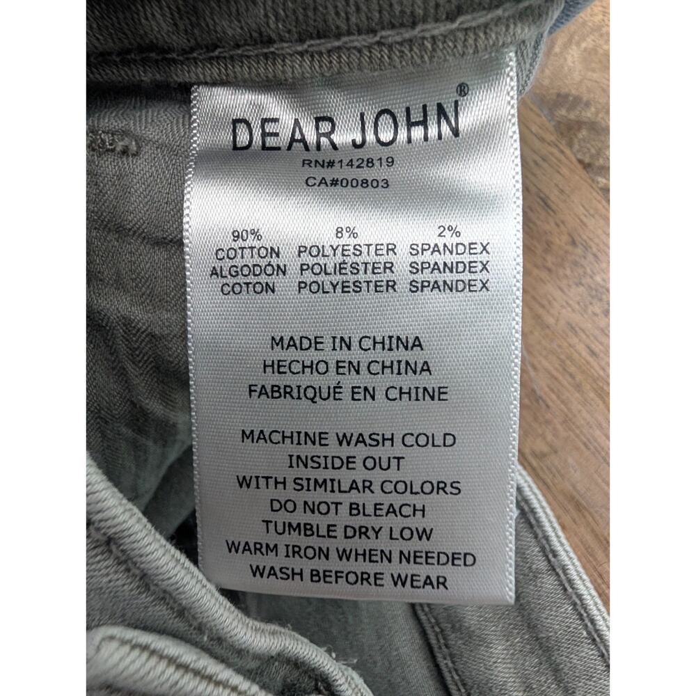 NWT Dear John Gisele Skinny Jeans Womens 29 Light Gray Denim Mid Rise Stretch - Picture 5 of 6